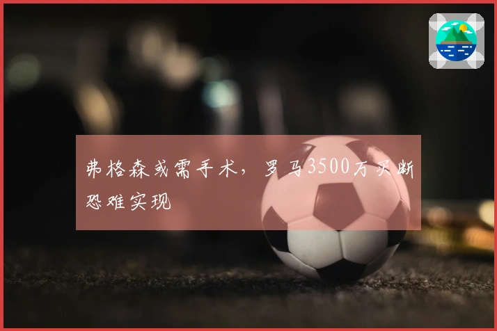 弗格森或需手术，罗马3500万买断恐难实现